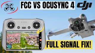 How to FIX BAD Range  FCC Hack VS DJI Ocusync 4 Signal Test