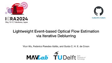 Lightweight Event-based Optical Flow Estimation via Iterative Deblurring