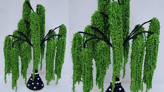 ऊन से गुलदस्ता बनाने का आसान तरीका/DIY Easy Woolen Guldasta Craft/Woolen Tree Craft idea/Wool making