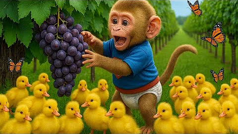 Monkey Funny Fixes the Tractor and Plows the Beet Field – Farm Work