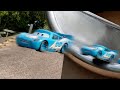 Speedy Race and Jump - Dinoco Lightning McQueen vs Nascar - Tim Tim TV