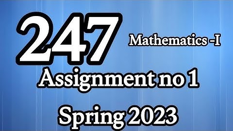 AIOU Code 247 Solved Assignment No.1 Spring 2023 #aiou #aiousolveassignments