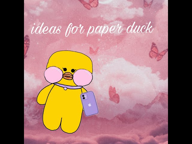 Pin em ideas paper duck✨