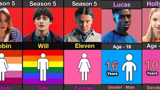 Stranger Things Character AGE and GENDER Season 1 to 5