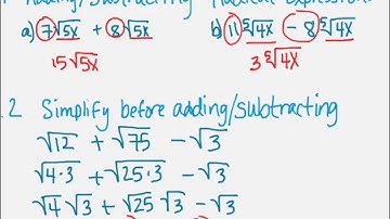 9.3 Binomial Radical Expressions