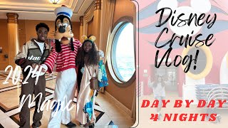 Disney Cruise Line Vlog 2024 l Disney Magic 4 Night Cruise l Fireworks at Sea+Day by Day Food & FUN!