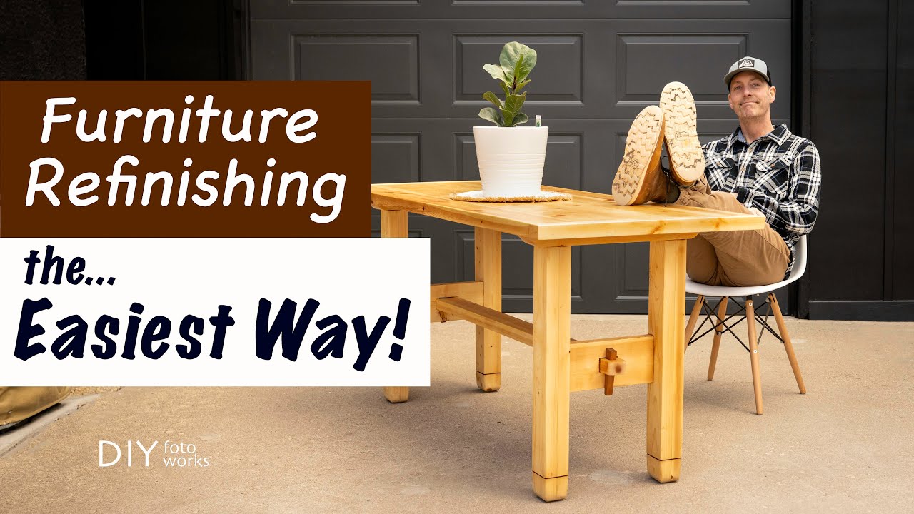 Furniture Refinishing the Easy Way!  2 Steps