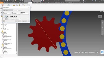 Pin Gear drive - Autodesk Inventor 2017