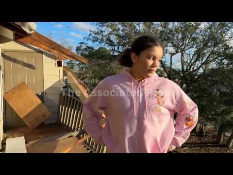 Florida mother and daughter pick up the pieces after Isaias rips off roof