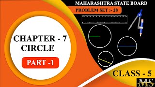 Circles | Class 5 Maths Chapter 7 Problem Set 28 (Part 1)