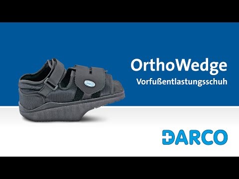 Post op Schuh OrthoWedge Vorfußentlastungsschuh. Nach Postoperationsschuh Vorfußentlastungsschuh OrthoWedge