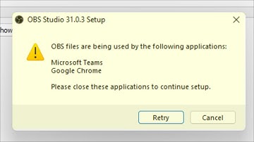 OBS Files are being used by the following applications in Windows 11/ 10