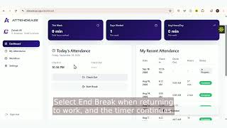 Details Attendeaze - Employee Tutorial (English) Update