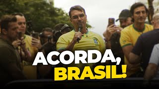 Information Flávio Bolsonaro speaks to the people on Paulista Avenue and reinforces his project for Brazil. Guide