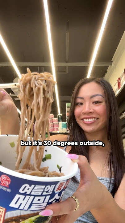 ice cold soba noodles at the korean convenience store #shorts