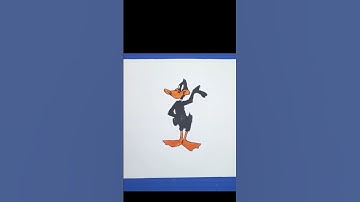 How to draw Daffy Duck/step by step Tutorial