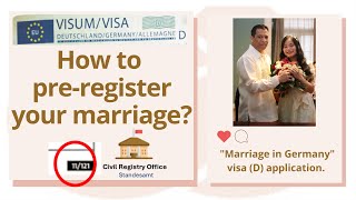 Marriage in Germany visa (D) application | Marriage Pre-registration Requirements | Pinay in DE