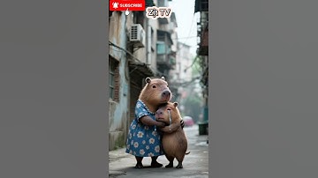Capybara tội nghiệp bị người chủ bỏ rơi..🥹🥹❤️ #thieunhi#hoathinh capybara#giaoduc#kechuyen#animals