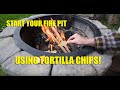 Redneck Ingenuity: Start Your Fire Pit Using Tortilla Chips -