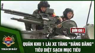 Quân khu 1 lái xe tăng 