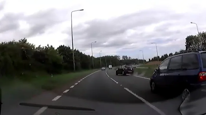 Learners car hits the kerb at 70mph