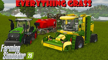 HOW TO MAXIMIZE GRASS FIELDS  (THE BIGGEST CHANGES FROM FS22 TO FS25) FARMING SIMULATOR 25