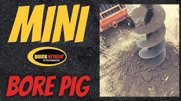 Mini Skid Steer Quick Attach Mini Auger Attachment