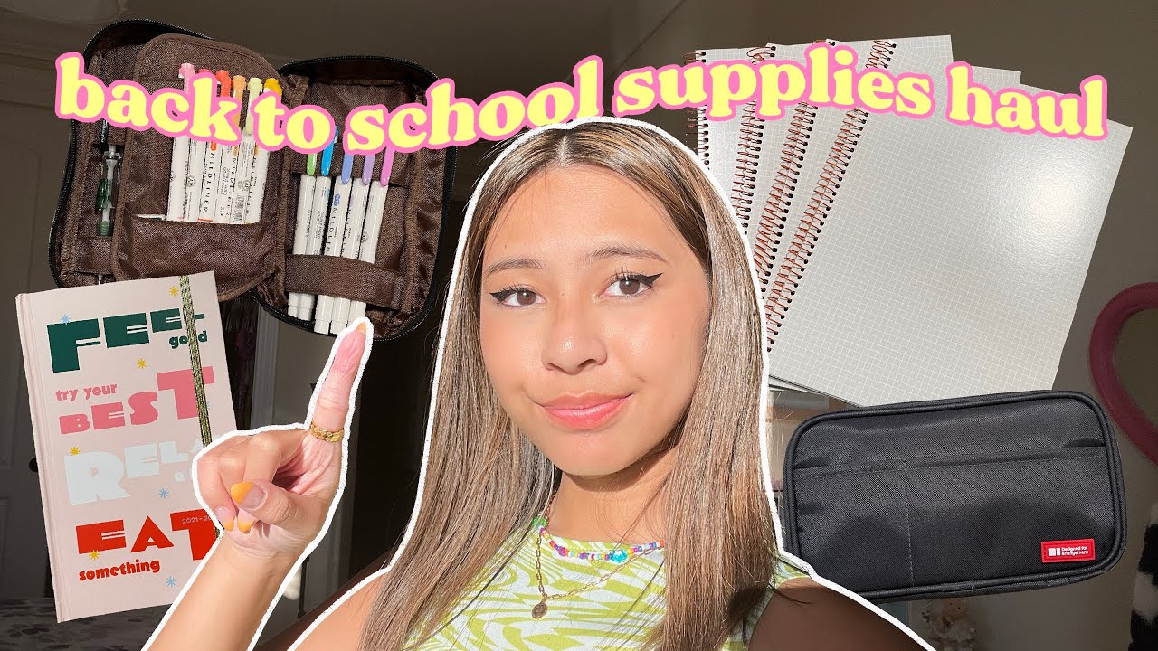 back to school haul + what's in my backpack 2021! YouTube