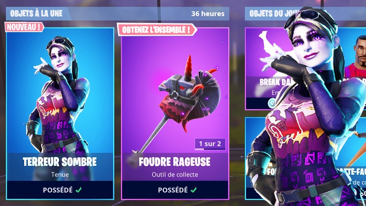 skin fortnite terreur sombre - nouveau skin terreur sombre sur fortnite battle royale  nouveau skin terreur sombre sur fortnite battle royale - skin fortnite terreur sombre