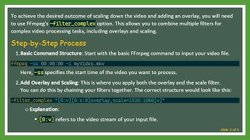 How to Scale Down Video with Overlay Using FFmpeg