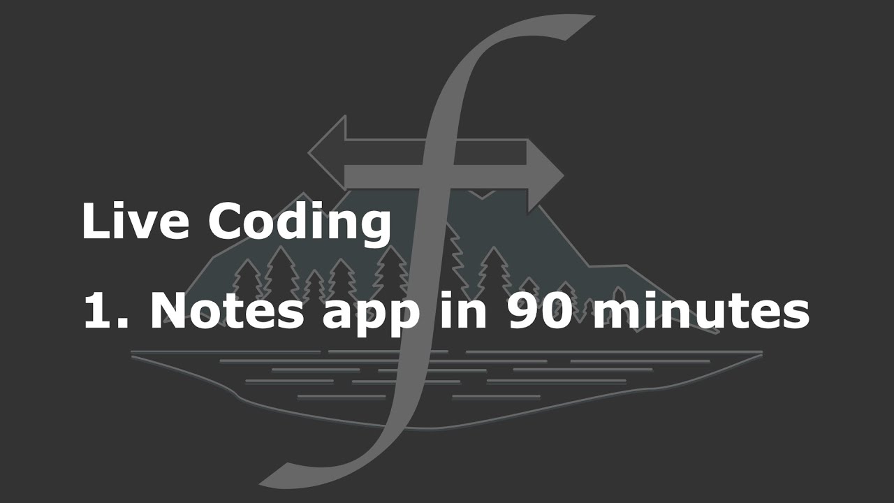 Live Code 1: Notes app - YouTube