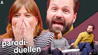 PARODIDUELLEN med Martha Leivestad & Hasse Hope | Eller?... | Hasse promper på Martha