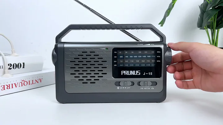 PRUNUS J-15WB NOAA Weather AM FM Radio, Battery/AC Powered, Flashlight, Earphone Jack