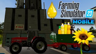 Yağ Fabrikası Aldım! Ayçiçeği ve Kanola Yağı! Farming Simulator 23 Mobile Türkçe screenshot 5