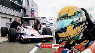 Pierre Gasly and Naomi Schiff drive Ayrton Senna's FIRST F1 car