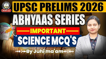 NCERT Science Important MCQs for UPSC 2026 | Prelims Practice Questions