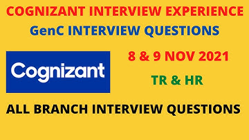 Cognizant GenC Interview Experience 8 & 9 Nov 2021 | GenC Developer Interview Questions
