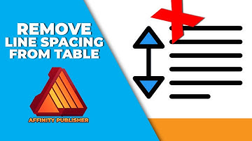 How to remove line spacing from table in affinity publisher