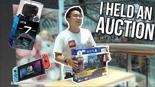 AUCTION FOR ARCADE TICKETS! PS4, SWITCH, GOPRO7  Youtube Battles