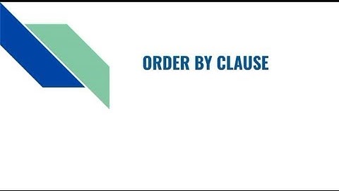 Order by clause in SQL|Malayalam |