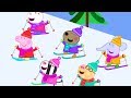 Peppa Pig Português Brasil | A Montanha Nevada | HD | Desenhos Animados