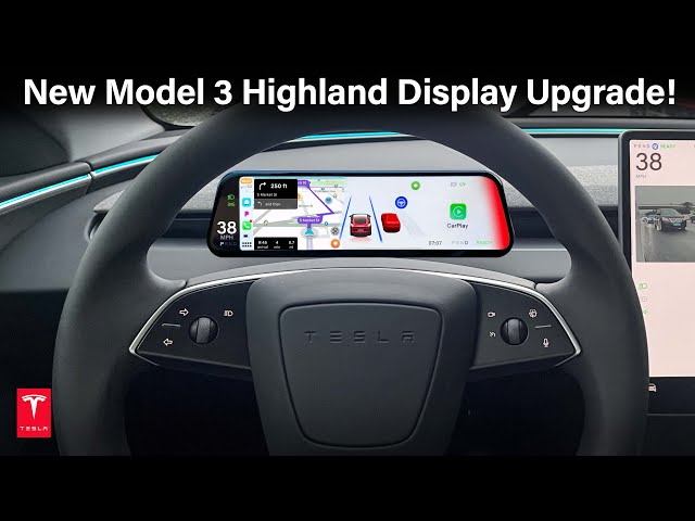 2024 Tesla Model 3 Highland Display with Visualization & Apple 