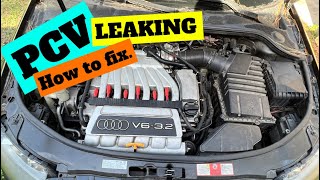 Audi V6 3.2l PCV | PCV Leak | How To Repair PCV | Audi A3