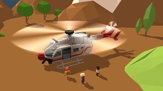 Blocky Helicopter City Heroes Android Gameplay screenshot 5