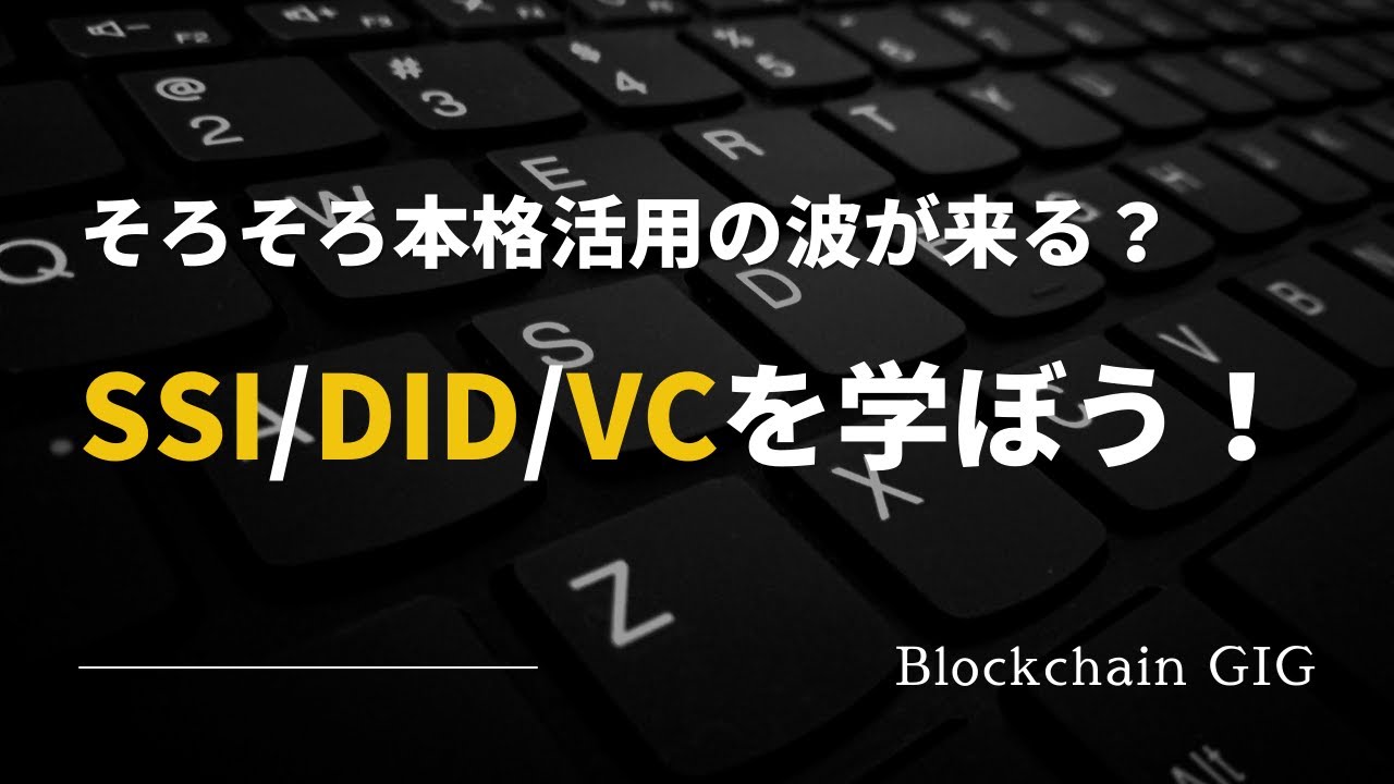 そろそろ本格活用の波が来る？SSI/DID/VCを学ぼう！ - YouTube
