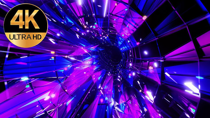 10 Hour 4k  Fast moving screensaver Blue and Pink Color Neon Deep Tunnel Abstract background video