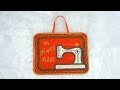 Free Sewing Machine Mug Rug - Design by Kreative Kiwi