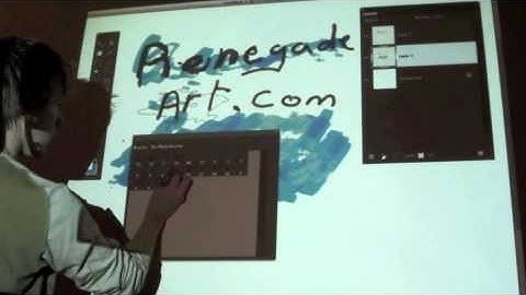 Wiimote whiteboard - digital wall art