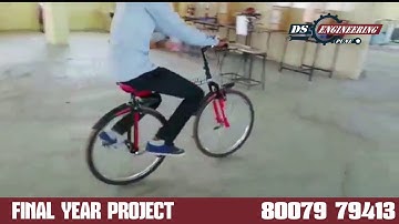 Smart foldable bicycle for easily handled
