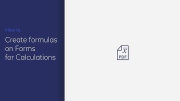Create formulas on Forms for Calculations with PDFelement